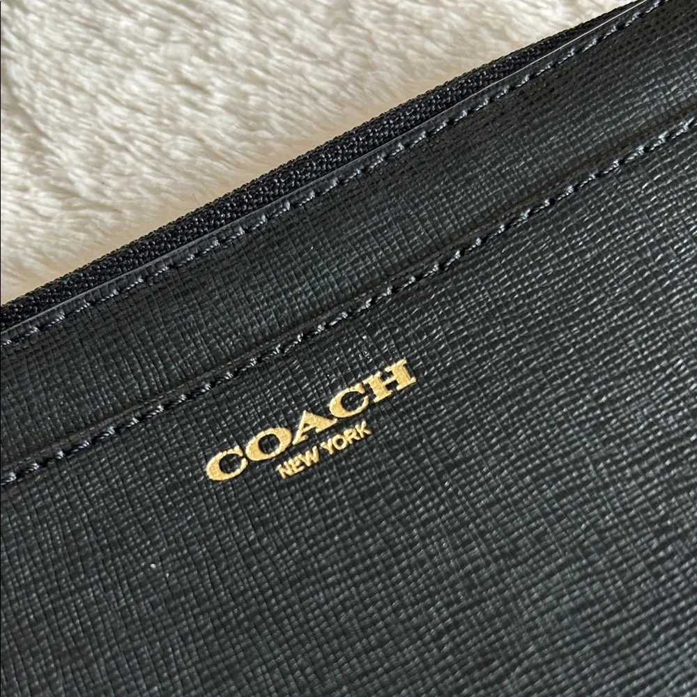 Coach Black Leather Wristlet - Picture 2 of 8